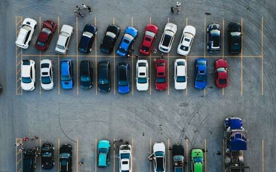 Video AI counting occupied bays in a car park